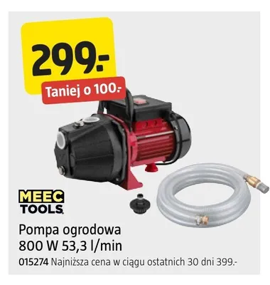 Pompa ogrodowa Meec Tools 800W 53,3 l/min promocja w Jula