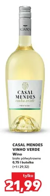 Wino białe półwytrawne Vinho Verde promocja w Kaufland