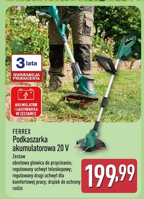 Podkaszarka akumulatorowa 20 V promocja w Aldi