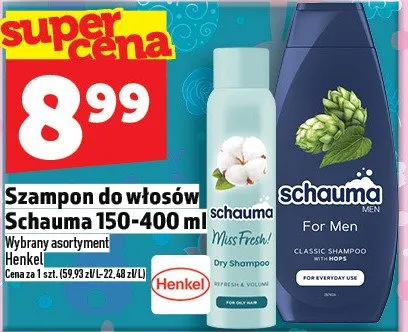 Szampon do włosów dla mężczyzn/przeciwłupieżowy Henkel promocja w TOPAZ