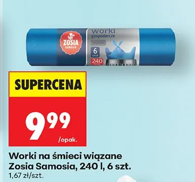 Worki na śmieci wiązane promocja w Biedronka