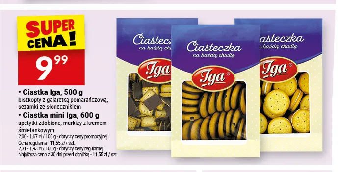 Biszkopty z galaretką pomarańczową Iga promocja w Twój Market