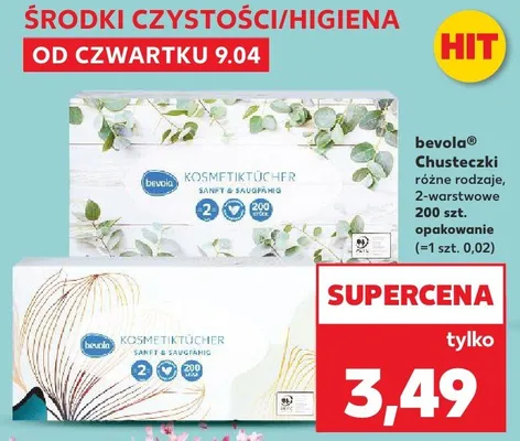 Chusteczki różne rodzaje, 2-warstwowe, 200szt. promocja w Kaufland