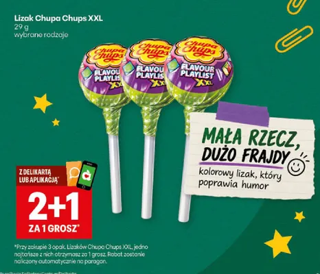 Lizak Chupa Chups XXL promocja w Delikatesy Centrum