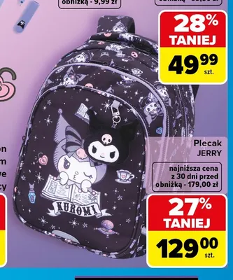 Plecak Jerry CoolPack Kuromi promocja w Carrefour