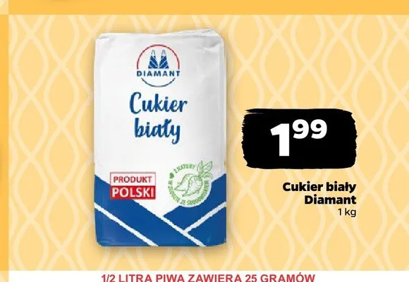 Cukier biały Diamant polski promocja w Netto