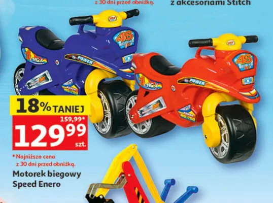 Motorek biegowy Speed Enero promocja w Auchan