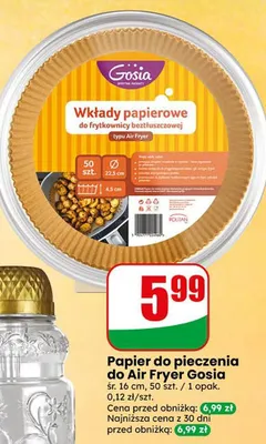Papier do pieczenia do Air Fryer Gosia śr. 16cm promocja w Dino