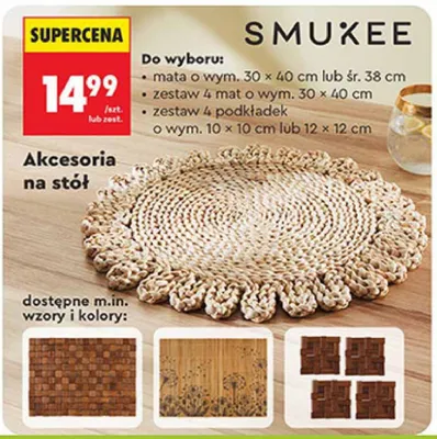 Akcesoria na stół promocja w Biedronka