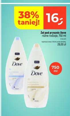 Żel pod prysznic Dove Talco promocja w Dealz