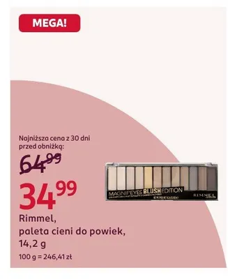 Paleta cieni do powiek promocja w Rossmann