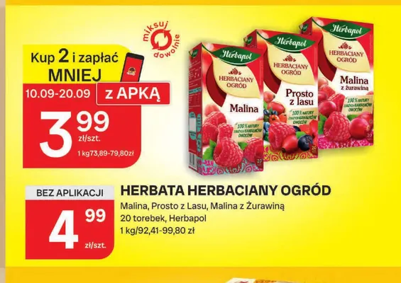 Herbata Herbapol Herbaciany Ogród Malina promocja w Chorten