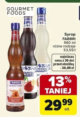Syrop FABBRI Amarena promocja w Carrefour