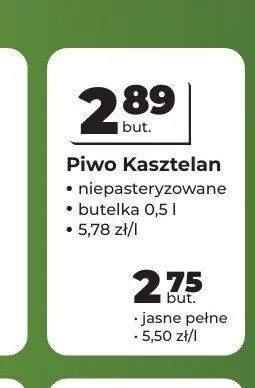 Piwo Kasztelan Jasne Pełne promocja w Odido