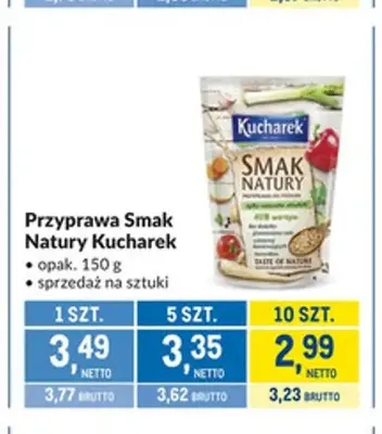 Przyprawa Smak Natury Kucharek promocja w Makro
