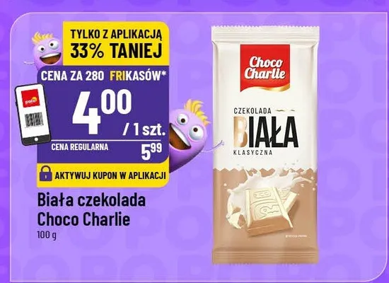 Biała czekolada promocja w POLOmarket