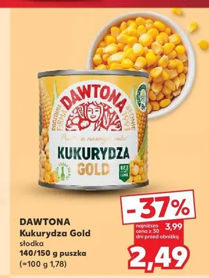 Kukurydza Gold słodka Dawtona promocja w Kaufland