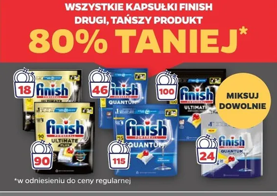 Kapsułki Finish promocja w Netto