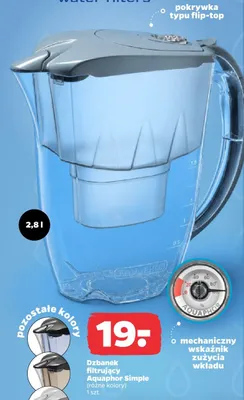 Dzbanek filtrujący Aquaphor Simple 2,8 l promocja w Netto