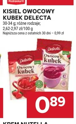 Kisiel Owocowy Kubek o smaku owoców leśnych Delecta promocja w Stokrotka