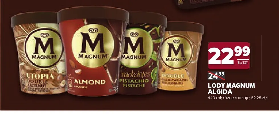 Lody Magnum Algida promocja w Stokrotka