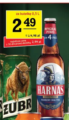Piwo Harnaś Jasne Pełne promocja w Gram Market