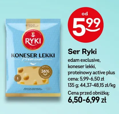 Ser Ryki koneser lekki promocja w Żabka