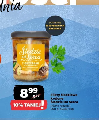 Filety śledziowe krojone Śledzie od Serca promocja w Netto