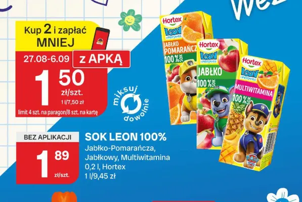 Sok Leon multiwitamina 100% promocja w Chorten