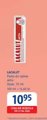 Pasta do zębów LACALUT aktiv promocja w Drogerie DM