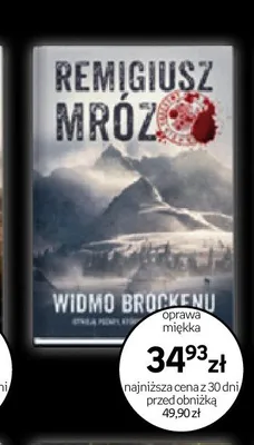 Książka Remigiusz Mróz Widmo Brockenu oprawa miękka promocja w Empik