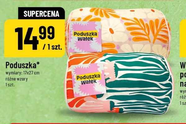 Poduszka wałek 17x27cm promocja w POLOmarket