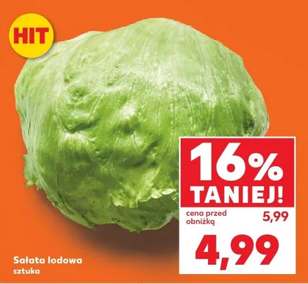 Sałata lodowa promocja w Kaufland