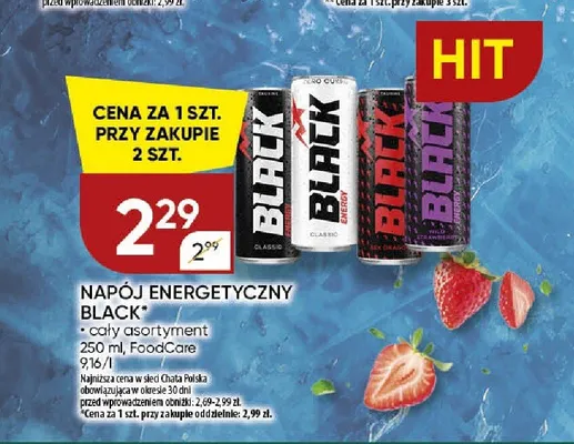 Napój energetyczny Black Sex Energy promocja w Chata Polska