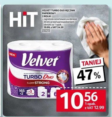 Ręcznik papierowy Velvet Turbo Duo promocja w Selgros