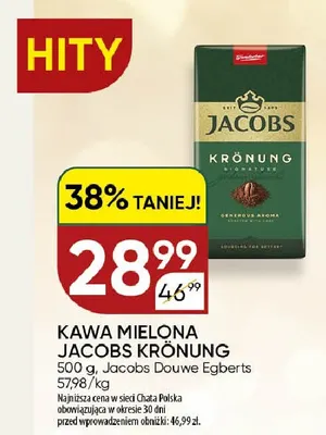 Kawa mielona Jacobs Krönung promocja w Chata Polska