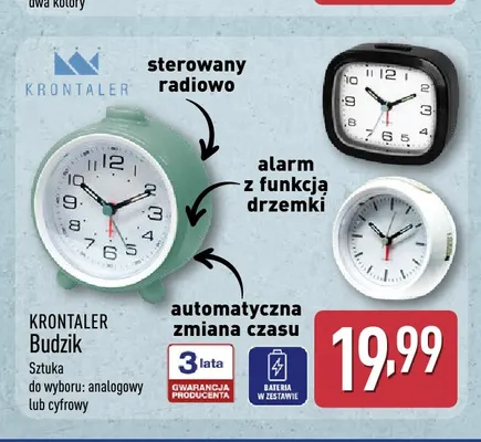 Budzik cyfrowy Krontaler promocja w Aldi