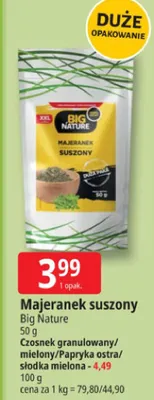 Majeranek suszony granulowany/mielony/Papryka ostra/słodka mielona promocja w Leclerc