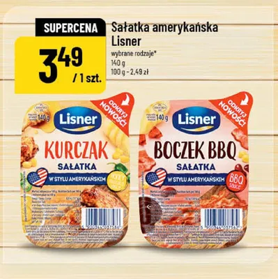 Sałatka Boczek BBQ w stylu amerykańskim Lisner promocja w POLOmarket