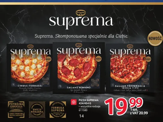 Pizza Suprema Salame Pepperoni & 'Nduja Tipo Dr. Oetker promocja w Selgros
