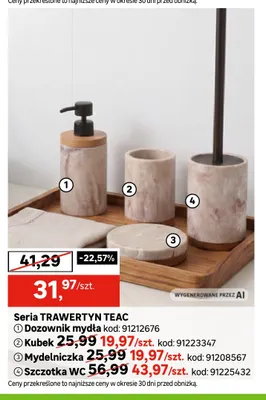 Szczotka Wc Trawertyn Teac promocja w Leroy Merlin