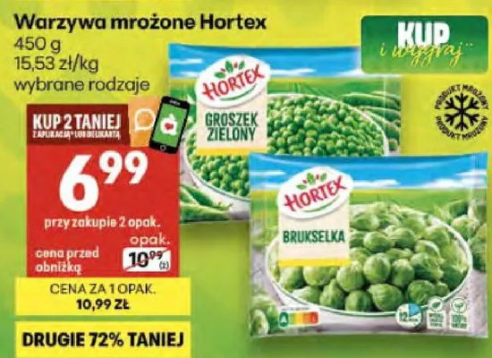 Warzywa mrożone promocja w Delikatesy Centrum