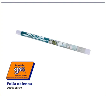 Folia okienna 200x58 cm promocja w Action
