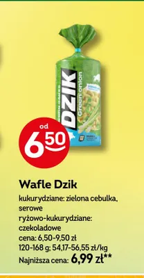 Wafle ryżowo-kukurydziane Dzik czekoladowe promocja w Żabka