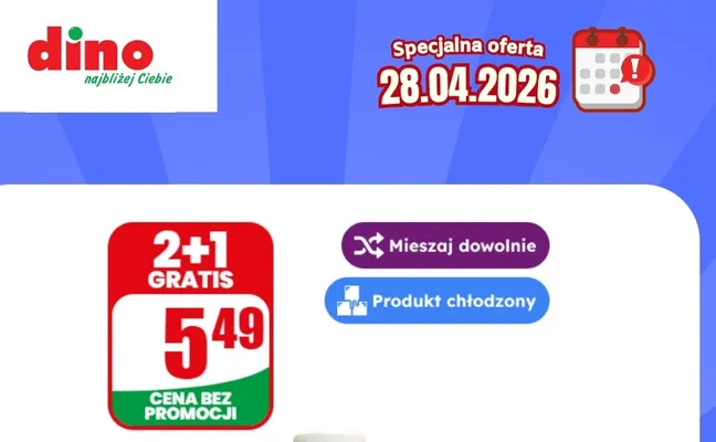 Produkt chłodzony promocja w Dino
