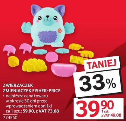 Zwierzaczek zwierniaczek Fisher-Price promocja w Selgros