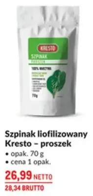 Szpinak liofilizowany Kresto - proszek promocja w Makro
