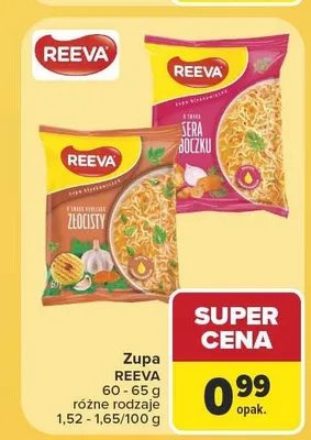 Zupa błyskawiczna Reeva Ser i Boczek promocja w Carrefour Market