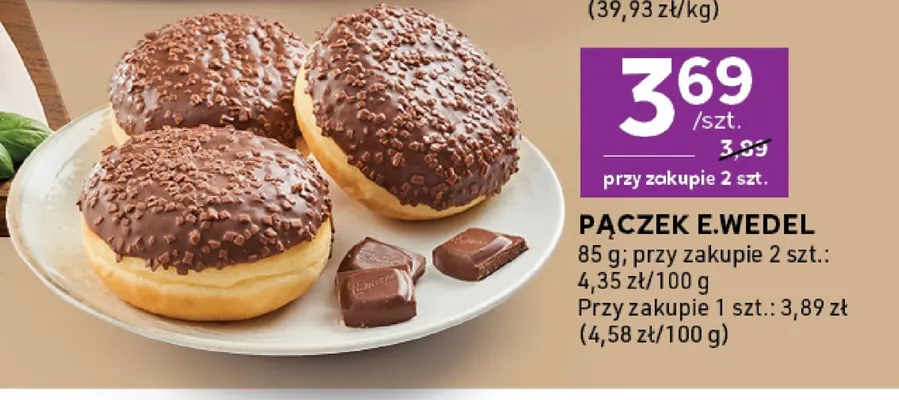 Pączek E.Wedel promocja w Stokrotka