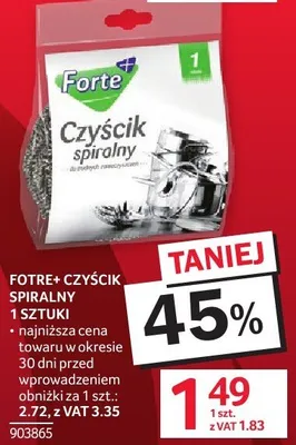 Czyścik spiralny Forte+ promocja w Selgros